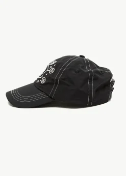 Accessories|Accessories<Afends Cosmic Con - Six Panel Cap Black