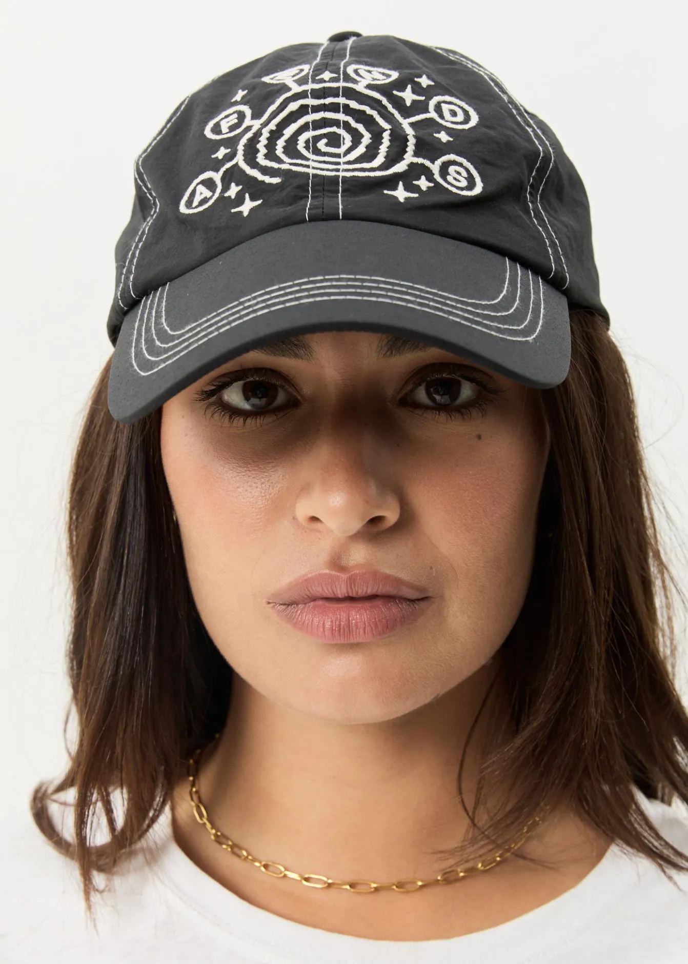 Accessories|Accessories<Afends Cosmic Con - Six Panel Cap Black