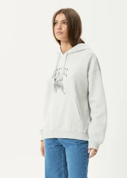 Outerwear<Afends Cosmic Cow  -  Hoodie Grey Marle