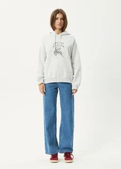 Outerwear<Afends Cosmic Cow  -  Hoodie Grey Marle