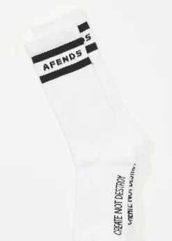 Accessories<Afends Create Not Destroy  - Socks Two Pack Black / White