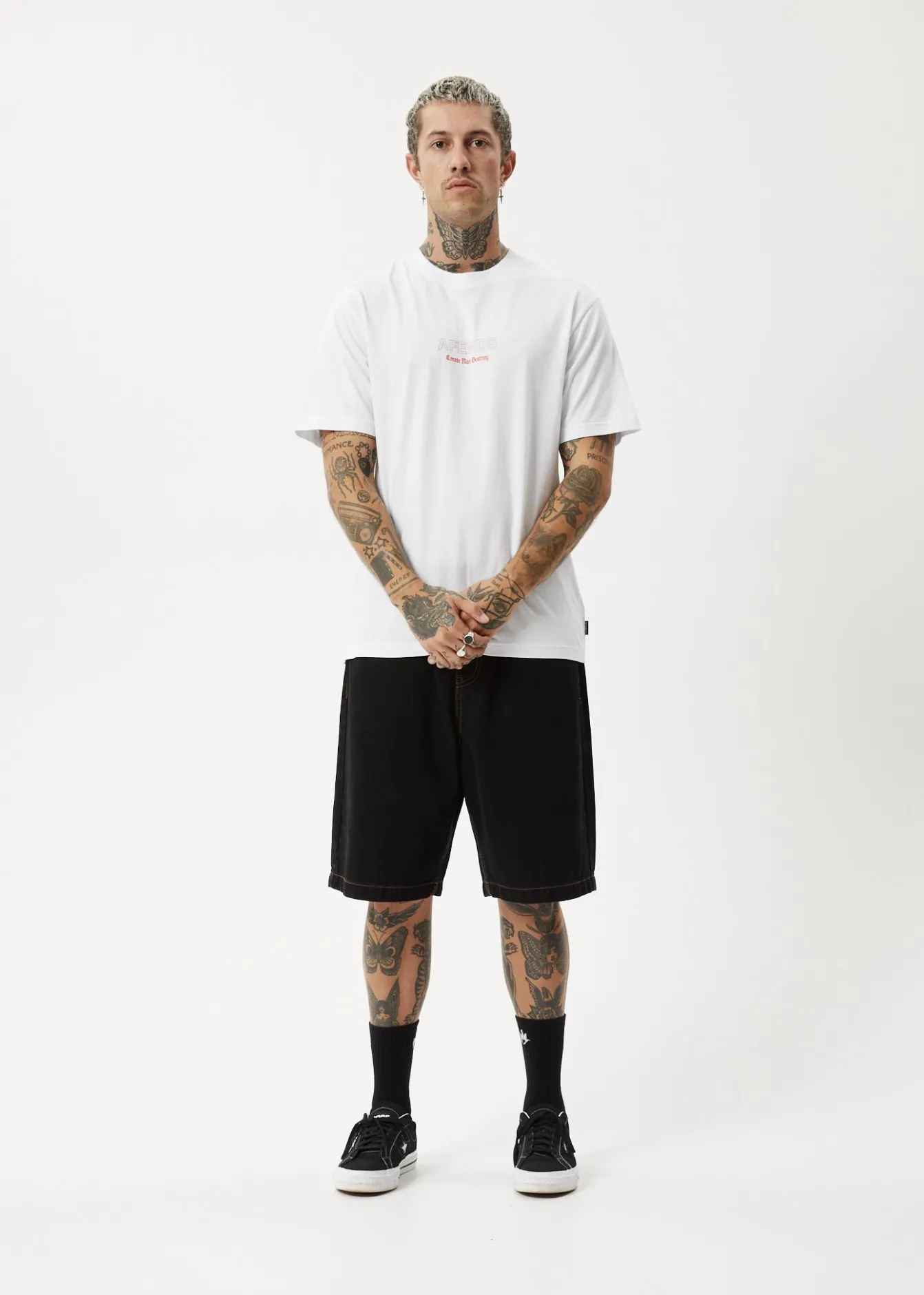 T-Shirts<Afends Creator - Retro Tee White