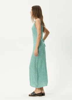 Dresses<Afends Creator - Seersucker Maxi Dress Pine