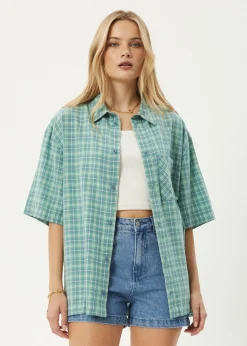Shirts|Tees & Shirts<Afends Creator  - Short Sleeve Shirt Pine