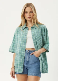 Shirts|Tees & Shirts<Afends Creator  - Short Sleeve Shirt Pine