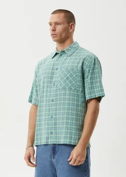 Shirts|Tees & Shirts<Afends Creator  - Short Sleeve Shirt Pine