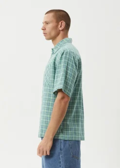 Shirts|Tees & Shirts<Afends Creator  - Short Sleeve Shirt Pine