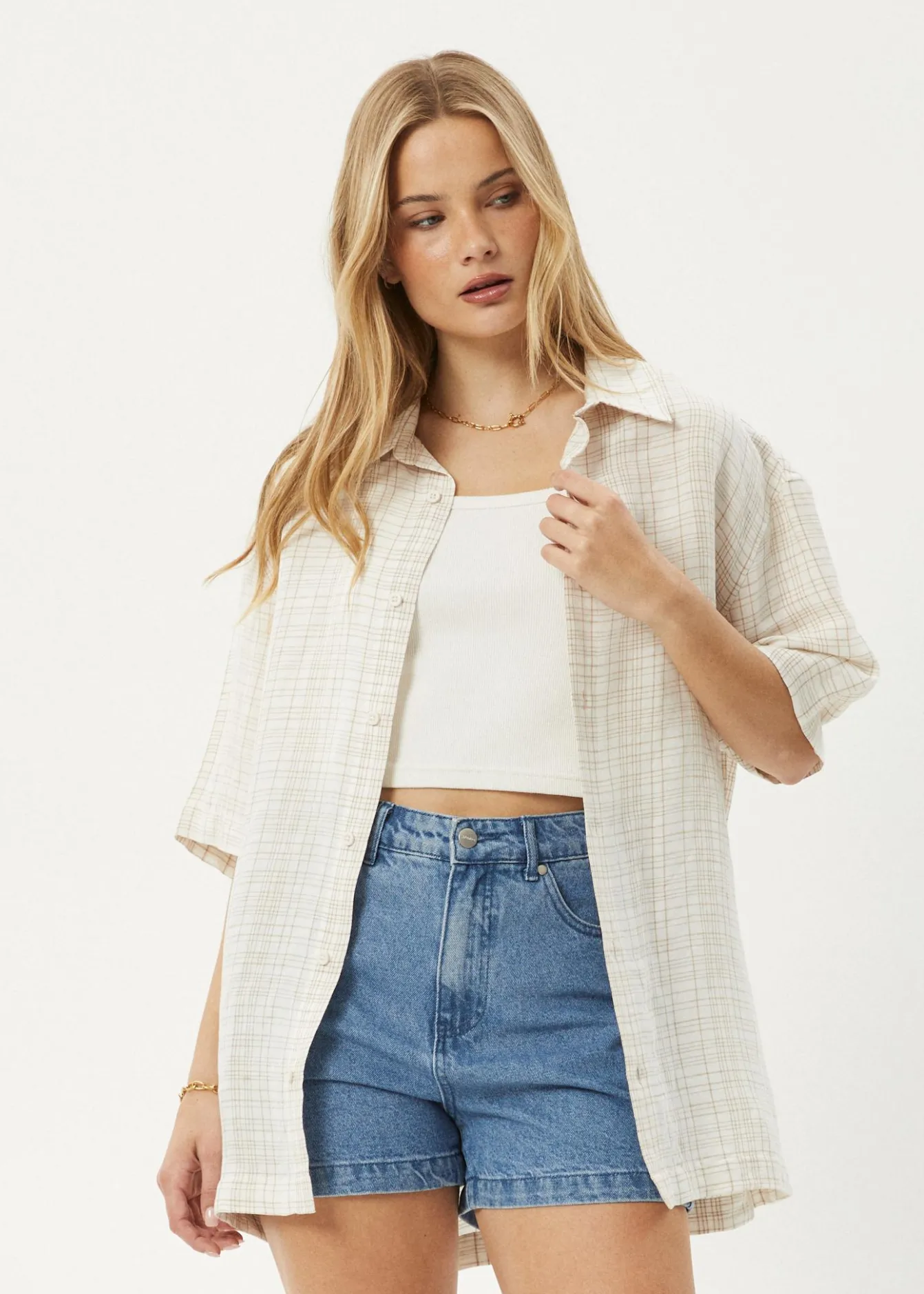Shirts|Sets & Co-Ords<Afends Criss Cross - Short Sleeve Shirt Taupe