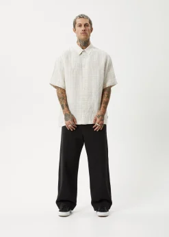 Shirts|Sets & Co-Ords<Afends Criss Cross - Short Sleeve Shirt Taupe