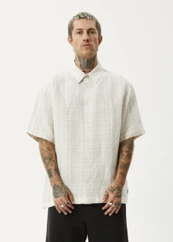 Shirts|Sets & Co-Ords<Afends Criss Cross - Short Sleeve Shirt Taupe