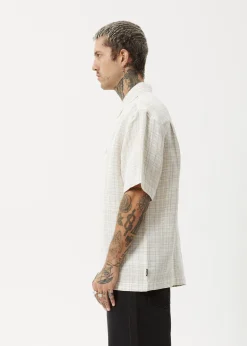 Shirts|Sets & Co-Ords<Afends Criss Cross - Short Sleeve Shirt Taupe