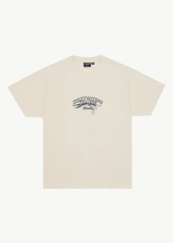 T-Shirts<Afends Cultivate Me  - Boxy Tee Moonbeam