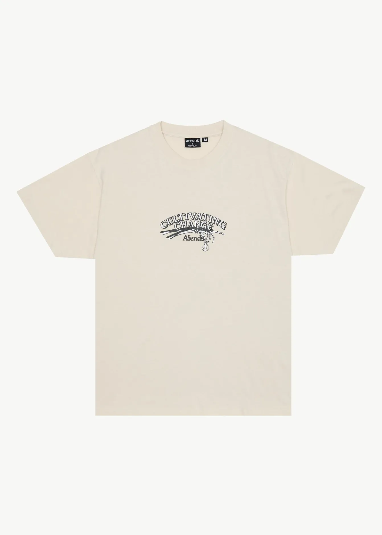 T-Shirts<Afends Cultivate Me - Boxy Tee Moonbeam