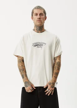 T-Shirts<Afends Cultivate Me  - Boxy Tee Moonbeam