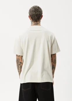 T-Shirts<Afends Cultivate Me - Boxy Tee Moonbeam