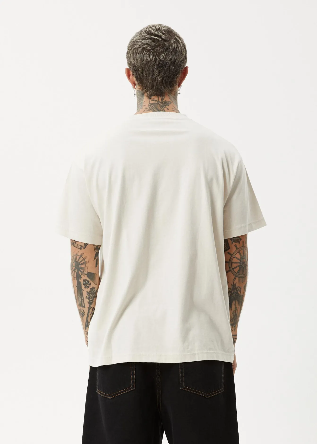 T-Shirts<Afends Cultivate Me - Boxy Tee Moonbeam
