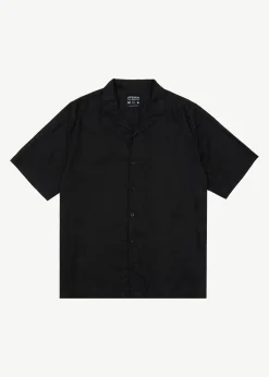 Shirts<Afends Daily  - Cuban Short Sleeve Shirt Black