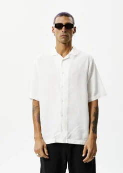 Shirts<Afends Daily  - Cuban Short Sleeve Shirt White