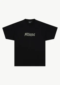 T-Shirts<Afends Daisy Chain  - Boxy Tee Black