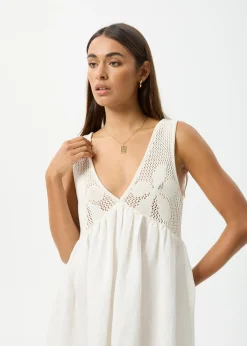 Dresses<Afends Dakota  - Mini Dress White