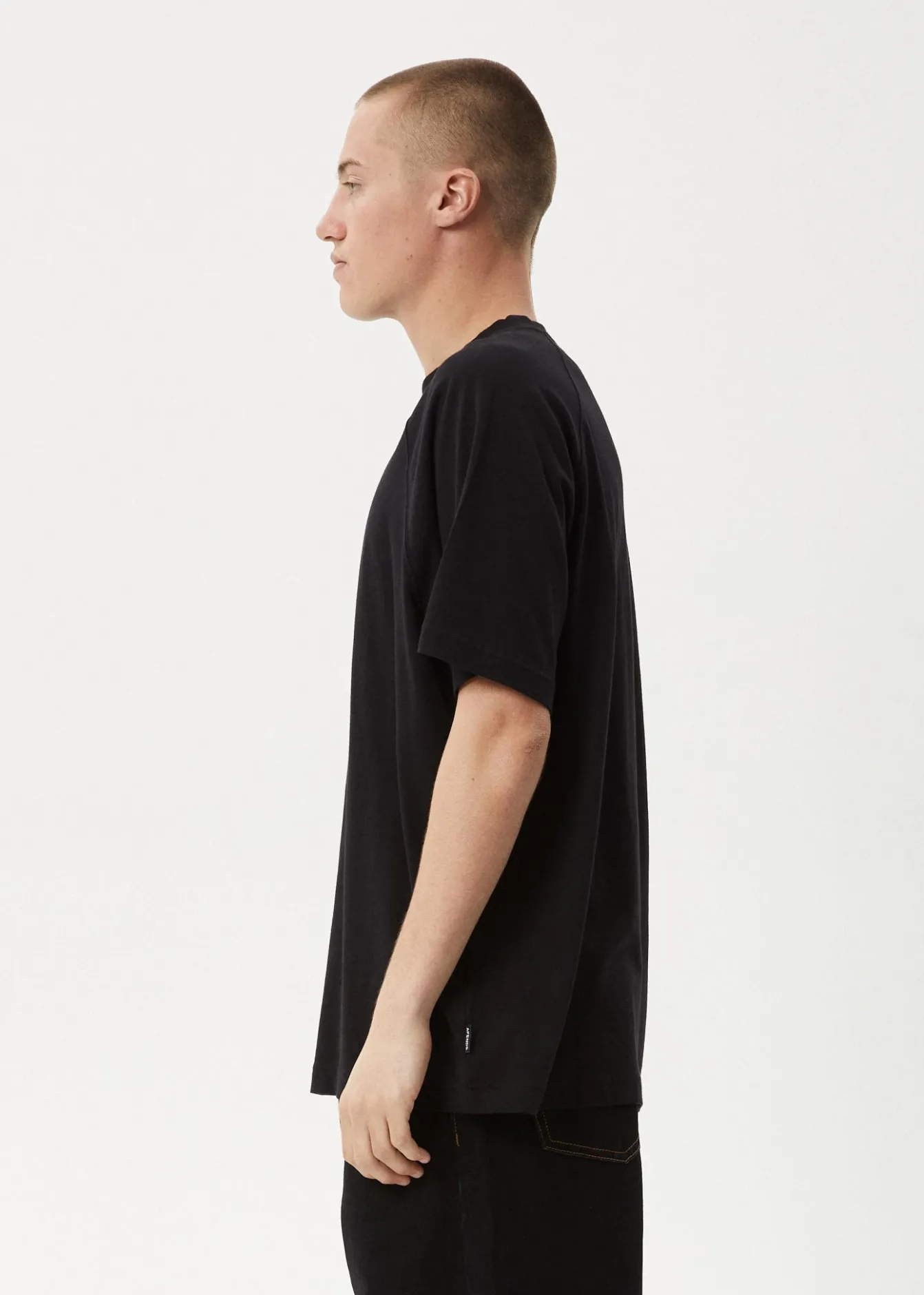 T-Shirts<Afends Dance Party - Raglan Boxy Tee Black