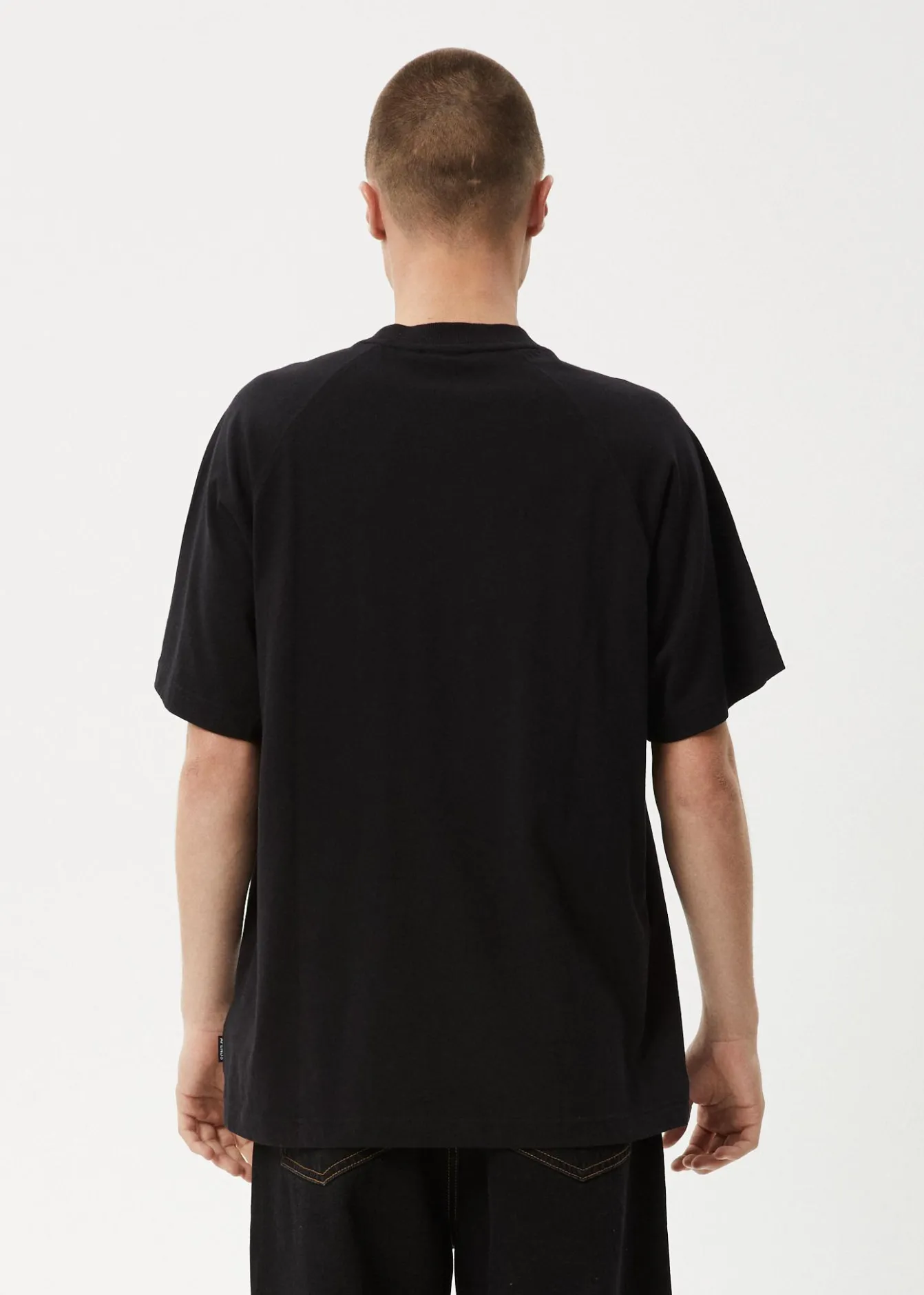 T-Shirts<Afends Dance Party - Raglan Boxy Tee Black
