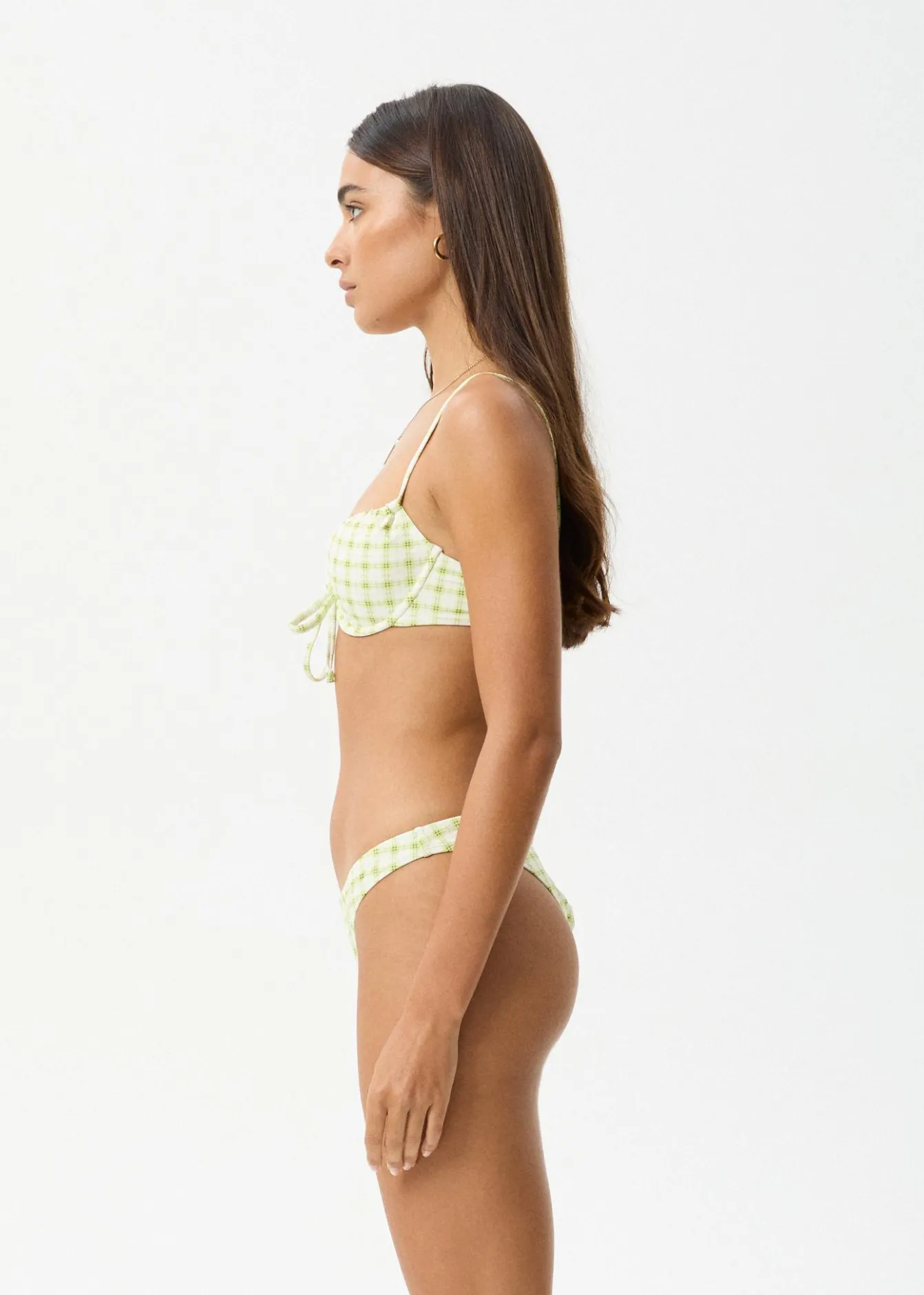 Swimwear<Afends Darcy - Check Bikini Top Lemongrass Check