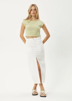 Sets & Co-Ords|Sleeveless<Afends Darcy  - Check Top Lemongrass Check