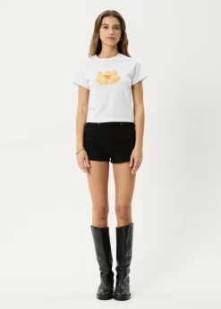 Tees & Shirts<Afends Dark Heaven  - Baby Tee White