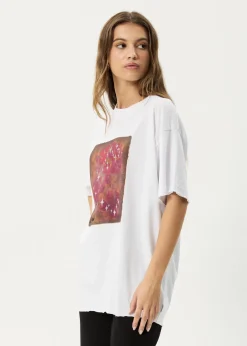 Tees & Shirts<Afends Dark Heaven - Oversized Tee White