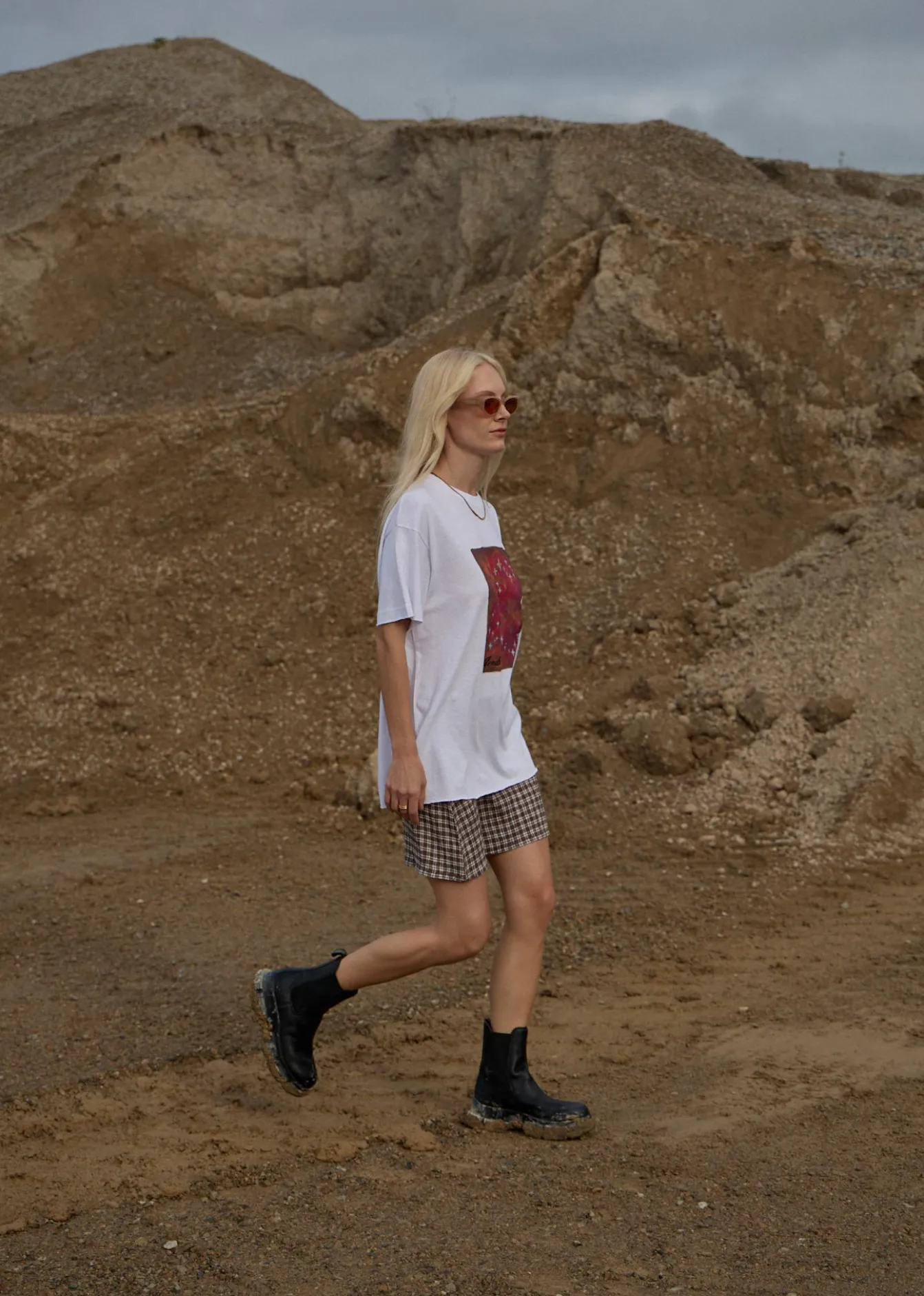 Tees & Shirts<Afends Dark Heaven - Oversized Tee White