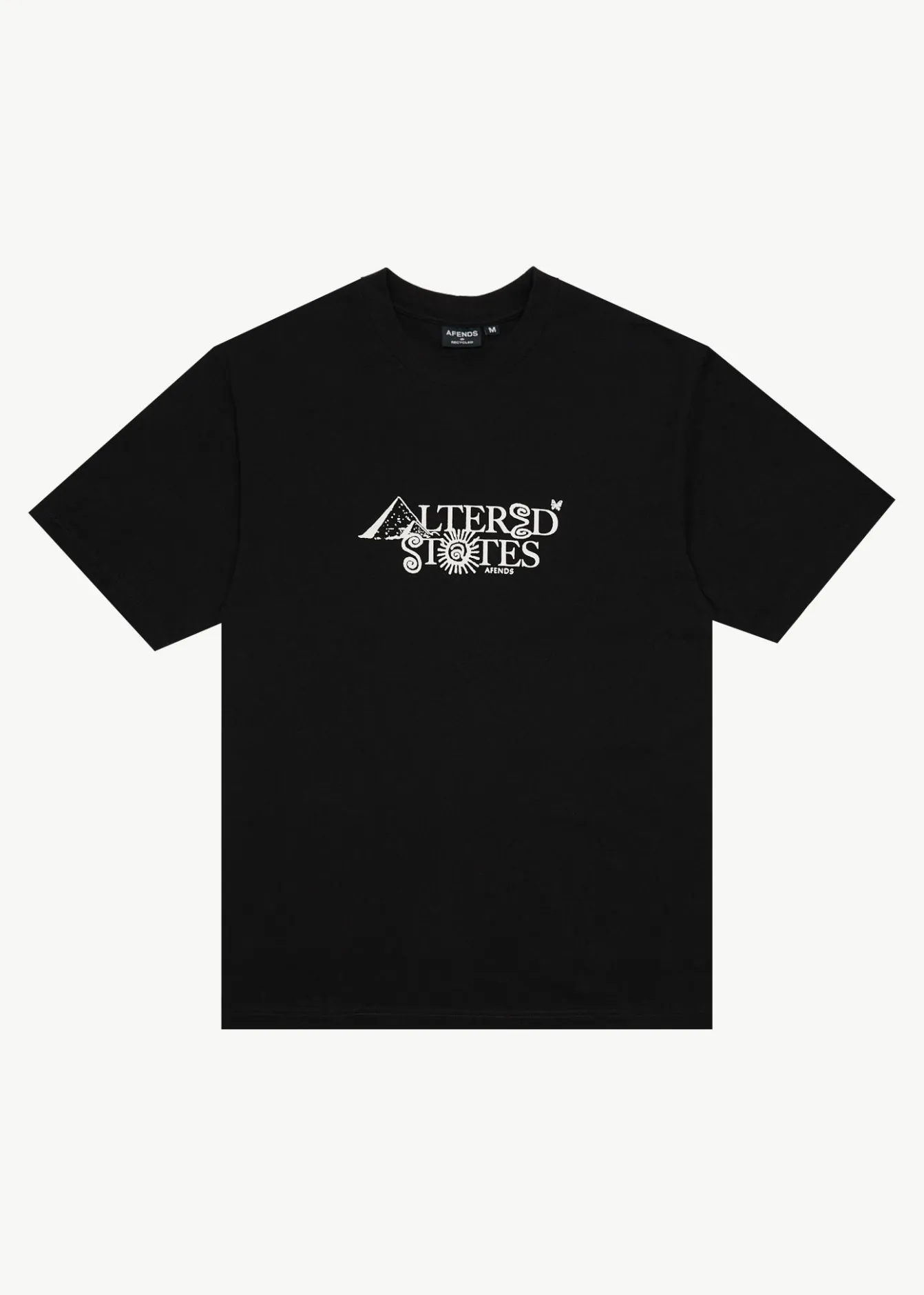 T-Shirts<Afends Deep State - Heavyweight Retro Tee Black