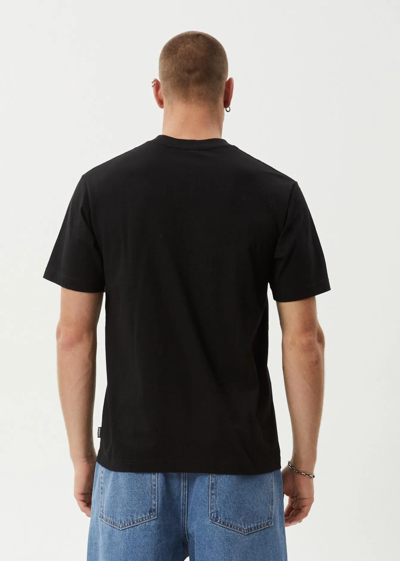 T-Shirts<Afends Deep State - Heavyweight Retro Tee Black