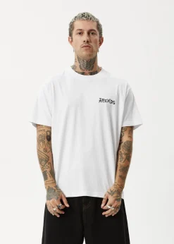 T-Shirts<Afends Destroyer  - Boxy Tee White