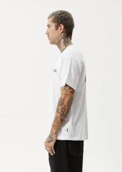 T-Shirts<Afends Destroyer  - Boxy Tee White