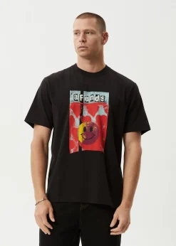 T-Shirts<Afends Dime Bag  - Retro Tee Black