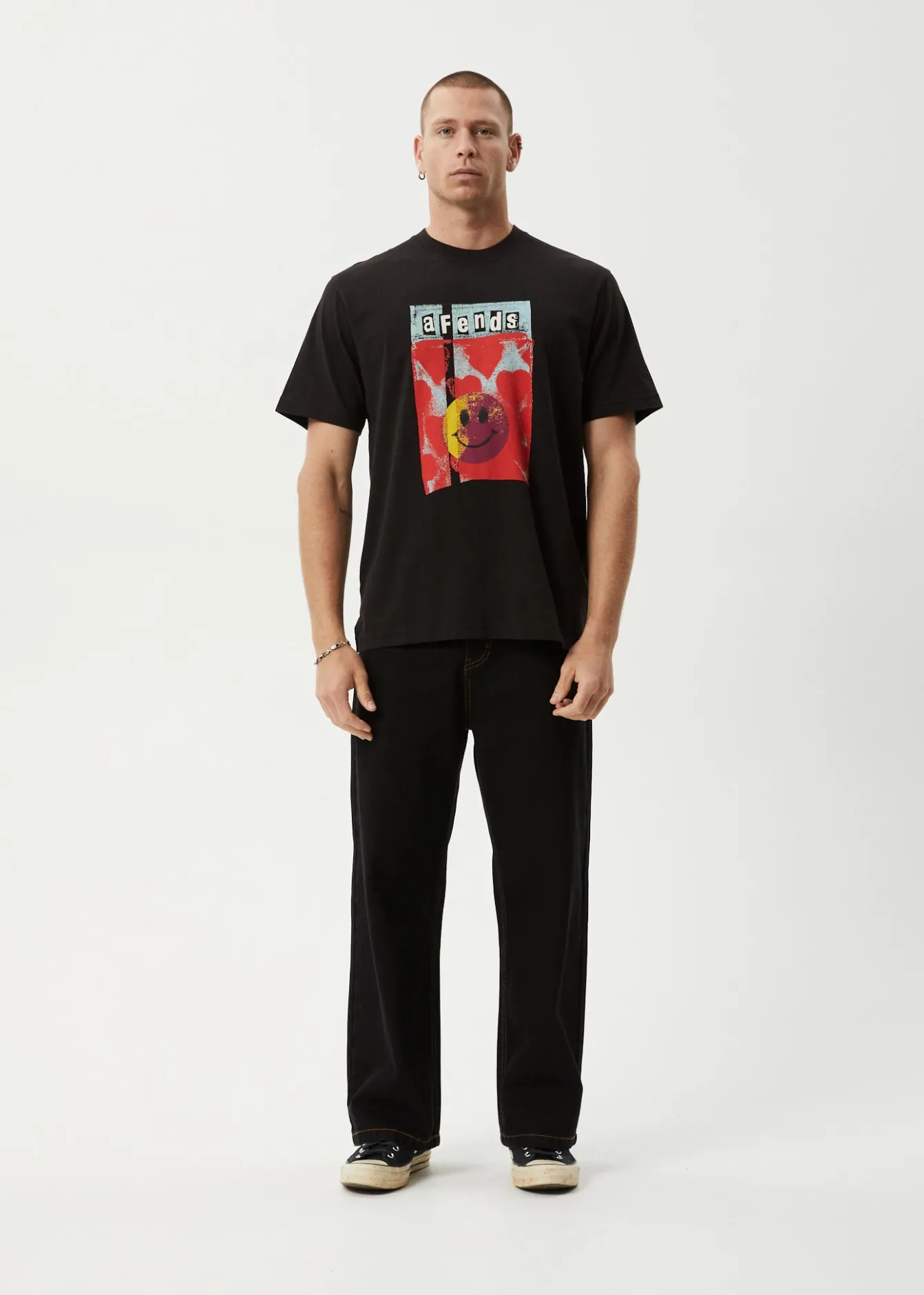 T-Shirts<Afends Dime Bag - Retro Tee Black