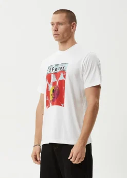 T-Shirts<Afends Dime Bag  - Retro Tee White