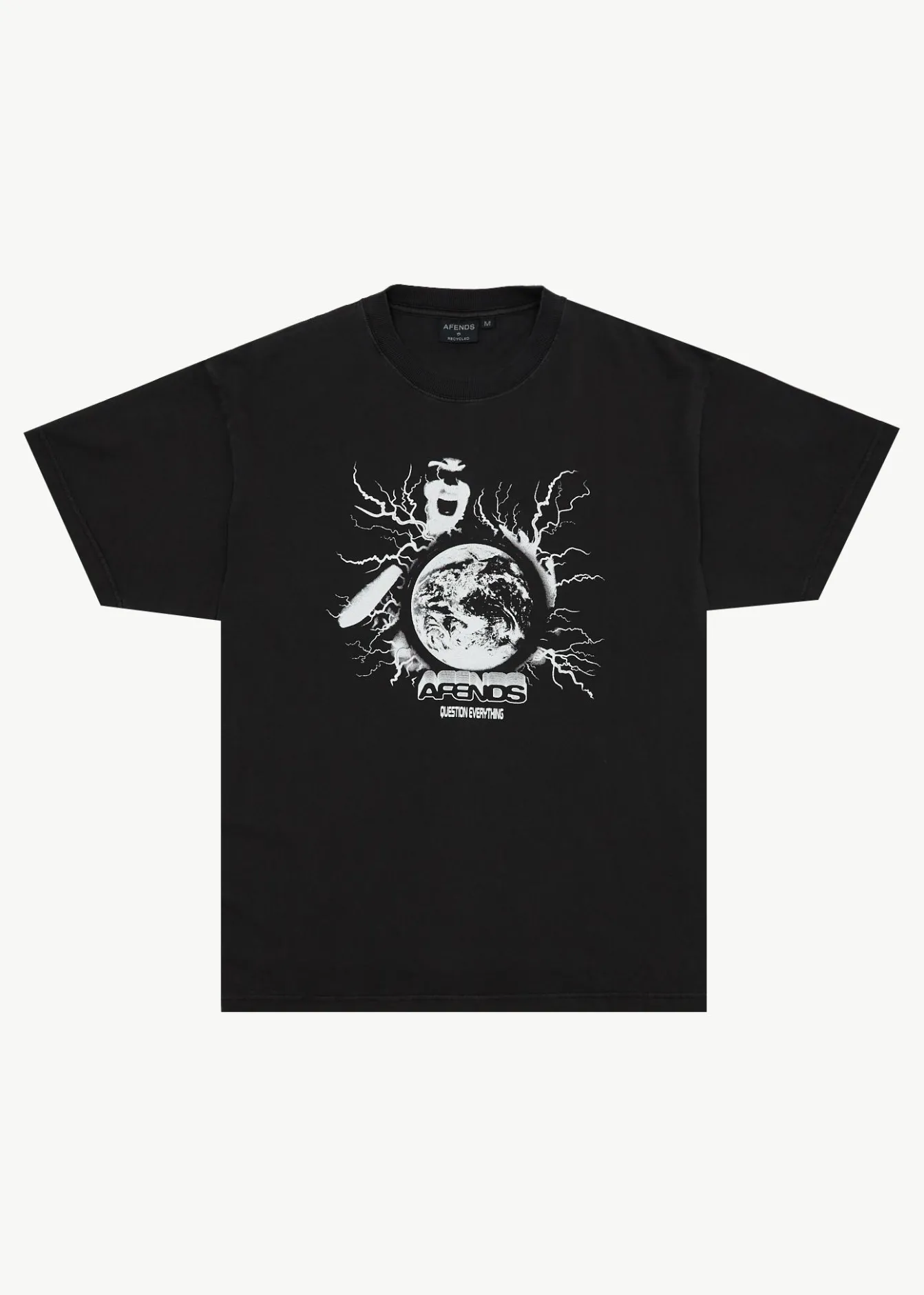 T-Shirts<Afends Doom Gen - Boxy Tee Stone Black