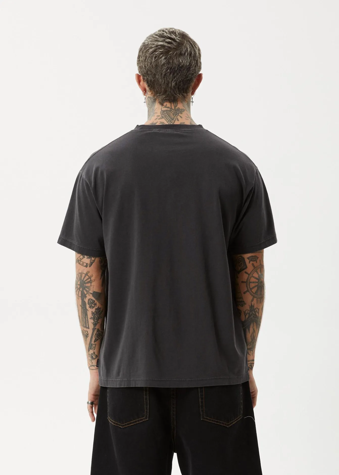 T-Shirts<Afends Doom Gen - Boxy Tee Stone Black