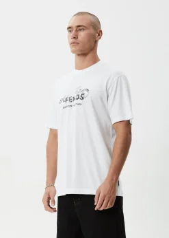T-Shirts<Afends Dreamer  - Retro Tee White