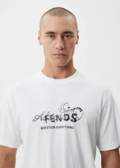 T-Shirts<Afends Dreamer  - Retro Tee White