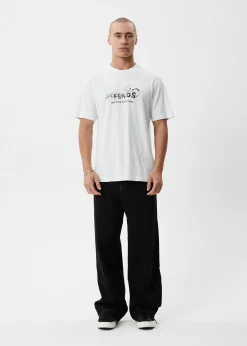 T-Shirts<Afends Dreamer  - Retro Tee White