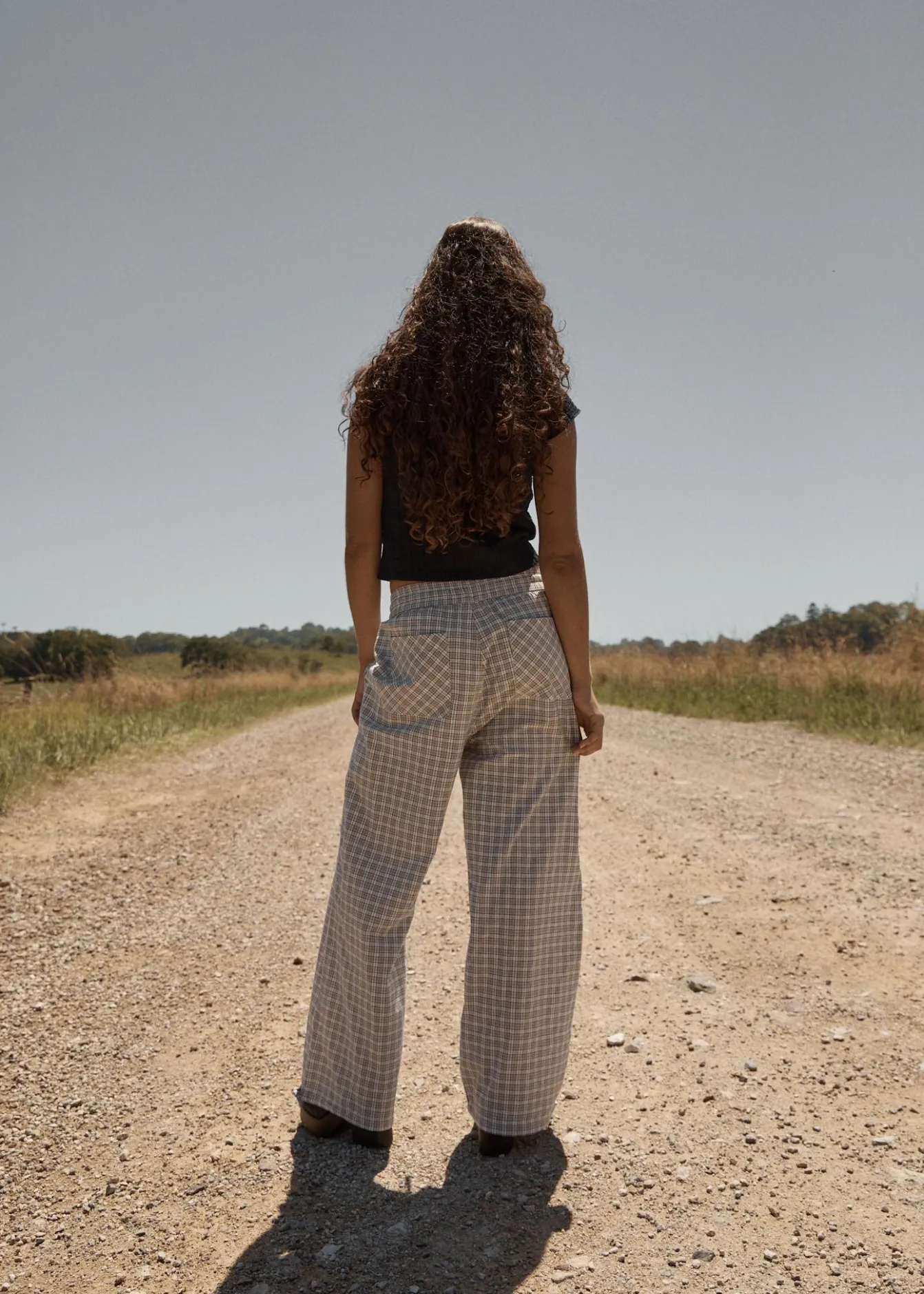 Pants|Sets & Co-Ords<Afends Drew - Seersucker Wide Leg Pant Taupe Check