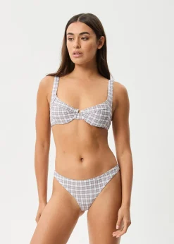 Swimwear<Afends Drew Check  - Bikini Bottom Taupe Check