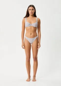 Swimwear<Afends Drew Check - Bikini Bottom Taupe Check