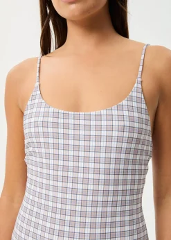 Swimwear<Afends Drew Check - One Piece Taupe Check