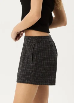 Sets & Co-Ords|Shorts<Afends Dusk  - Seersucker Boxer Short Black Check
