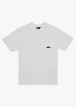 T-Shirts<Afends Earthling  - Heavyweight Boxy Tee Grey Marle