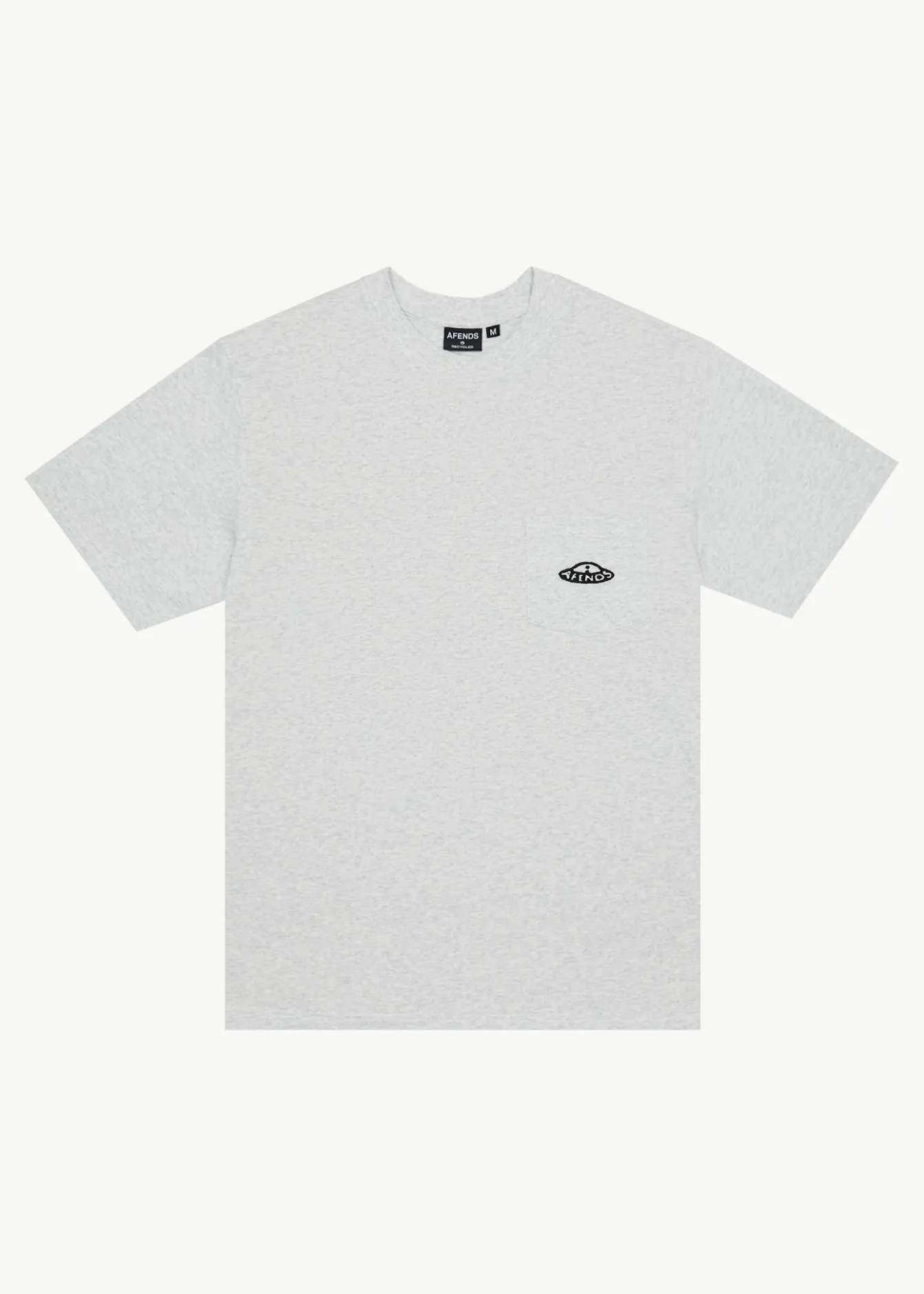 T-Shirts<Afends Earthling - Heavyweight Boxy Tee Grey Marle
